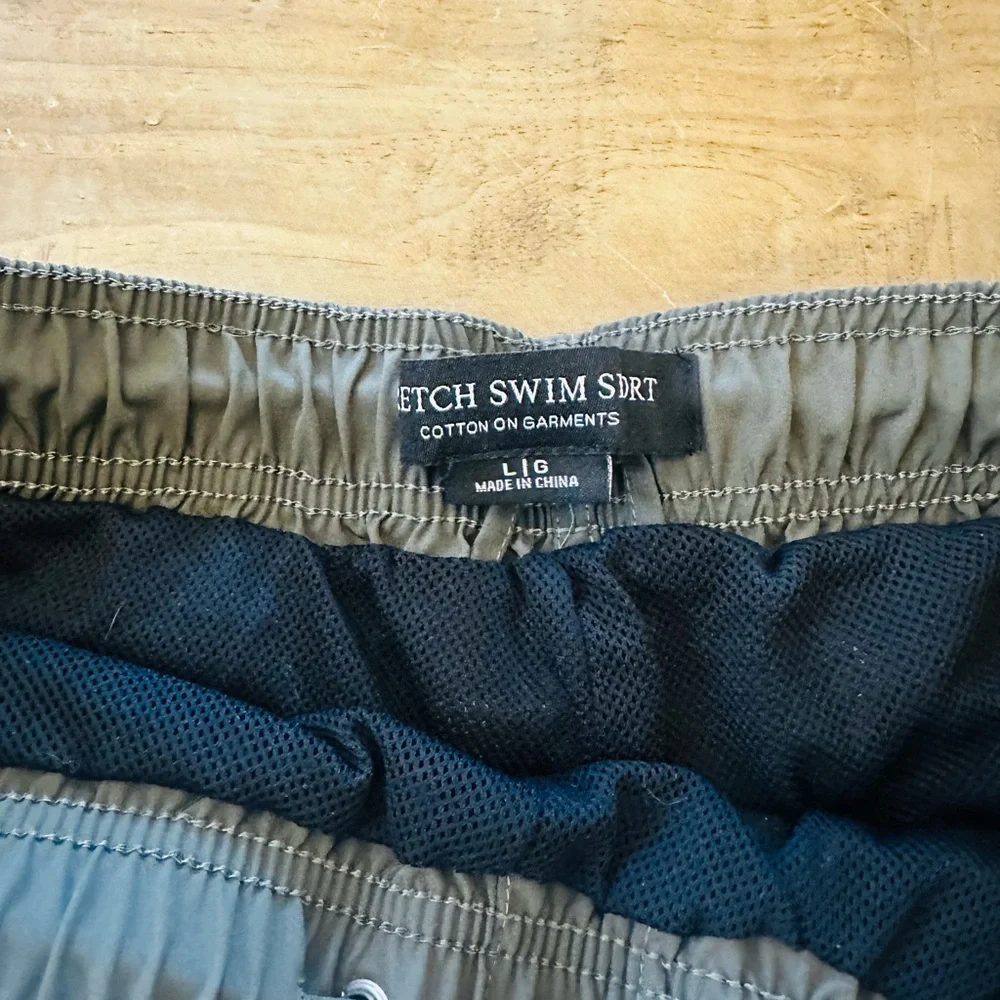 Cotton On Stretch Swim Short Olive
